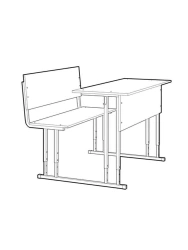 Monoblock school desk