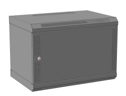 Hinged metal telecommunication cabinet type SHKT, 6U-400-L.
