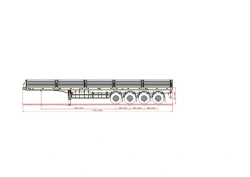Semitrailer 98132A (loading space design - load-bearing frame, platform, sides)