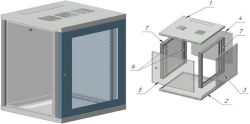 Telecommunication cabinet ??-?-12U-530x630x500-??