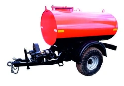 Semi-trailed water-washing machine PMR-02 with capacity of 2 cubic metres with springs