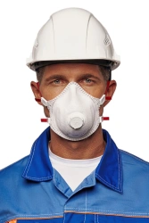 Personal respiratory protection equipment with filtering half-mask: respirator YULIA-319 FFP3 R D
