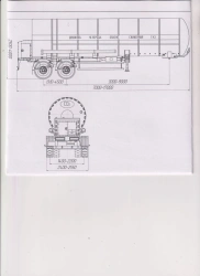 Semi-trailer-tanker PPTSTU1-2, type P2, modification 92299-0000010-04 (with pump).Axial unit AGOS-2-GT7-00.00.000-01 or axial un