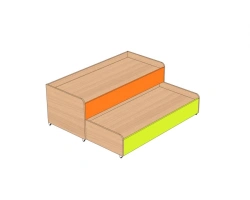 Children's pull-out 2-level bed KD-2