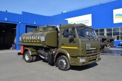 Fuel tanker ATZ-6,5-4308, UZST brand, type 6619-21 on KAMAZ 4308-C4 chassis