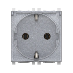 CADUCEUS ALING Experience Flush-mounted socket outlet with earthing connection without blinds with transparent cover without cen