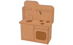 Play area Furniture set "Kitchen". Model: IZ-K