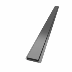 Linear metal panel "Yar'panel" -L - narrow (145x 2 470 mm) - Black matt-0,45 mm