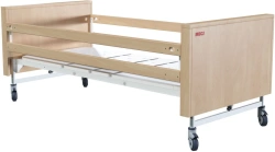 MEGI Salvita 6 Functional medical bed with electric height adjustment, LDPE backrests, wooden slatted side panels 6781:MEGI Salv