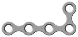 Plate L-shaped reconstructive mini (5...8 holes, length 24...45mm. ).