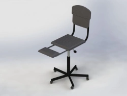 Chair with footrest