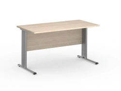 Table on a metal frame. Perspective