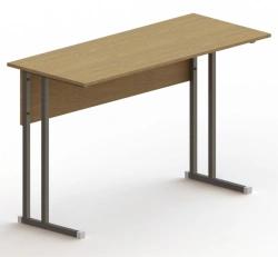 Furniture for educational establishments on a metal frame with wooden elements of "DSK-Mebel" brand. Pupil's table.