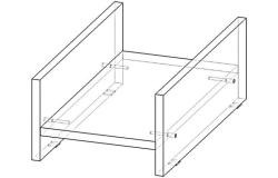 System unit stand (Bureaukrat series)