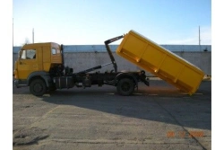 Special platform with loading and unloading equipment (multilift) of type 47060, modifications 47060W on the base of KAMAZ ti ch
