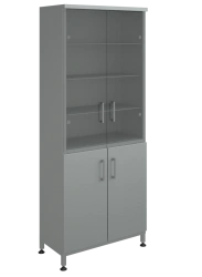 Laboratory glassware/apparatus storage cupboard wide