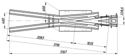 Cross-brace of type P50 grade 2/9 project SP 508