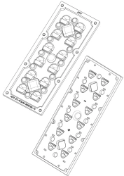 Lens for LED luminaires AMT-ST-173x70-5050(12)-T4-PC