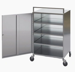 Closed trolley for transporting semi-finished meat products 600x700x1000 mm