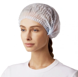 Medical cap, disposable, from nonwoven material of "Beret" type according to TU 13.95.10-003-64015714-2018, registration certifi
