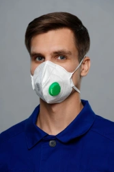 Filtering half-mask for protection against aerosols "Respirator "SPIRO-212" FFP2 NR D