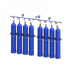 Oxygen bypass ramp for eight cylinders RPK-8