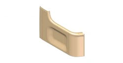 Front partition inner lower partition panel