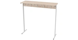 Double-sided floor rack for 20 seats 1660x550x1600mm (WxHxH)