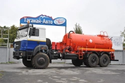 Oil and gas condensate collection machine AKN type 56702 modification 5670C2 on Ural 4320-4971-58 chassis.