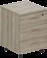 Drawer cabinet "ALTA" 3-drawer trolley with central lock 42*45*57 art. MR 212