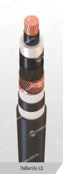 Power cable with copper conductors insulated with cross-linked polyethylene for voltage of 6, 10, 15, 20, 30 and 35 kV of PvVng(