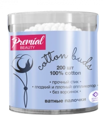 PREMIAL classic cotton buds (cylinder) 1/200/24