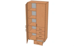Document cabinet with drawers. Model: ??-4