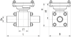 Ball shut-off valve ATEK.491811.115