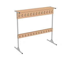 Floor rack 2-way with 26 hooks 1660*700*1600 mm VNp2-26