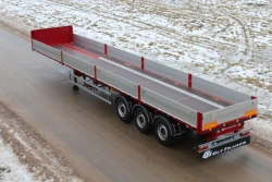 Semitrailer of modification FSA-453B (without installation of hydraulic equipment and without installation of crane-manipulator