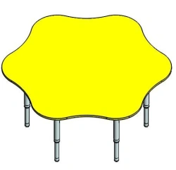 Children's table "Romashka" adjustable, Art. SStoD-01