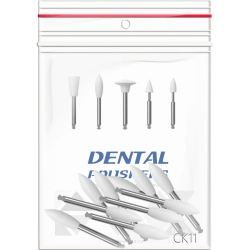 SILIFLEX dental elastic heads, single-stage polishing system, set of 10 pcs, any shape SC11, SC12, SC13, SC14.