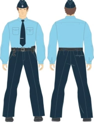 Men's office shirts for employees of departmental security service of PJSC Transneft, commodity code C.