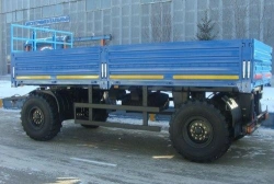 Container trailer type MDO422, modification 878543 on axle MD.?1?2050?12??120?16 (single axle) or on axle MD.?2?1850?12??120.