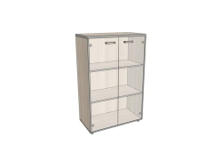 Shelf with glass, medium, wide 776*402*1220 mm ASUS-2