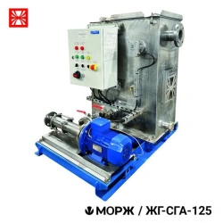 Gravity fat separator for galley sewage treatment "MORZH-SGA/ZH-SGA-125" automatically controlled