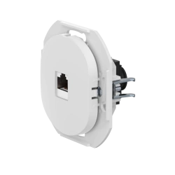 CADUCEUS ALING EON Flush-mounted computer socket with module Keystone RJ45 8P8C cat.6A UTP, white, art. no. E616.0 (mechanism)