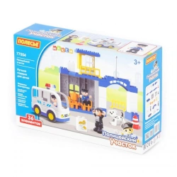 Maxi Constructor - "Police Station" (36 elements) (in a box), article 77554