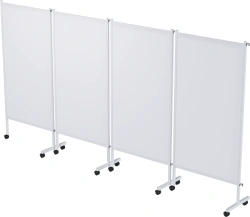 ?? - "???"(???-45303) Medical screen of stainless steel on wheels, four-sectional