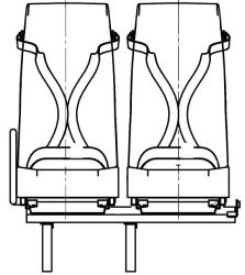 322121-6840011 Double seat