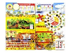 Bisiboard (didactic panel) wall mounted Autumn. ECOLOGICAL EDUCATION series