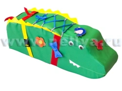 Crocodile stuffed didactic "Nellia"