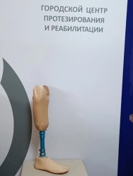 Tibial prosthesis for bathing, including in case of congenital underdevelopment.