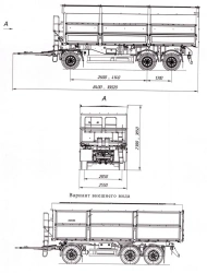 Tipper trailer 8595-42A with CEYLAN AS-1210-225-ST-OV axles with carrying capacity of 12 tonnes